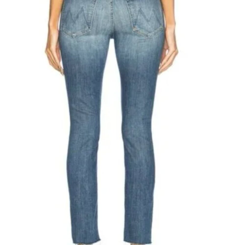 Mother High Waisted Looker Ankle Fray Jeans in Jumping Off Swings Size 25 - Picture 2 of 15